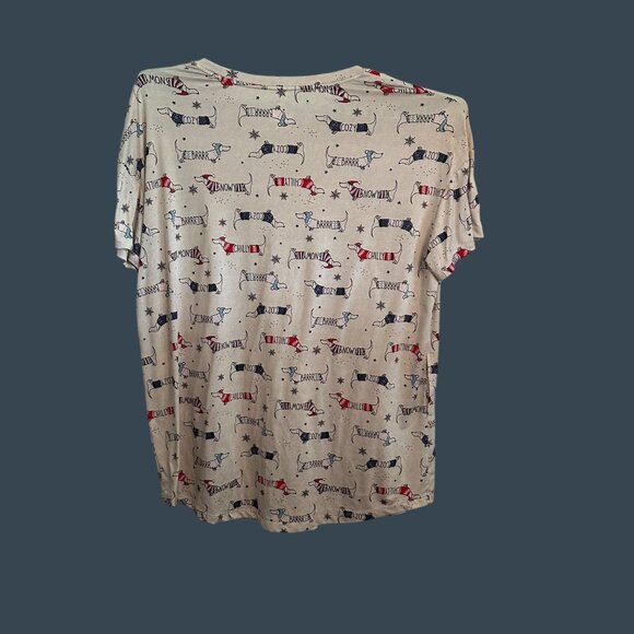 Dachshund Nightshirt Women's 2X-3X Secret Treasures Recycled Polyester/Spandex - Picture 2 of 7